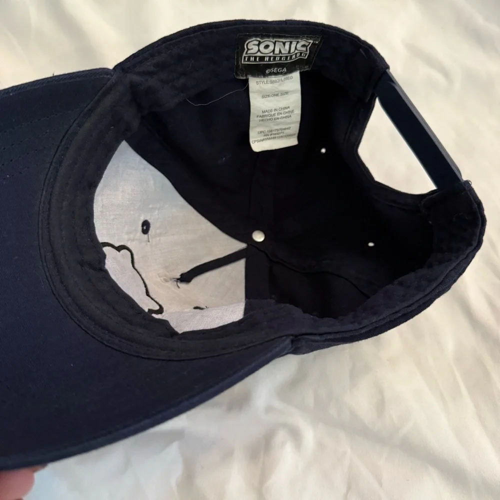 Like New SEGA Navy Sonic the Hedgehog Canvas Snapback
